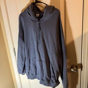 Little Bipsy Unisex Half Zip Hoodie Pullover Gray XXL New With Tags